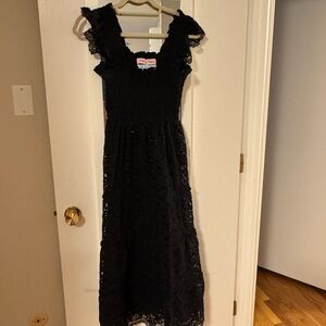 Black Lace Maxi Dress
